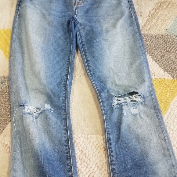 Hudson Raw Tulip Hem Distressed Jeans Size 25 - Picture 6 of 6